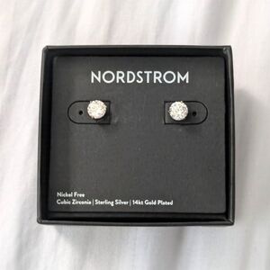 Nordstrom Gold Plated Cubic Zirconia Stud Earrings